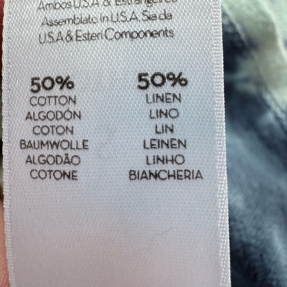 MOTHER Scoop Racerback Tank Size S Blue Tie Dye Stretch Beach Summer - Picture 10 of 13